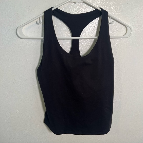 Old Navy Active PowerSoft Racerback Crop Tank Black XS - Picture 3 of 9